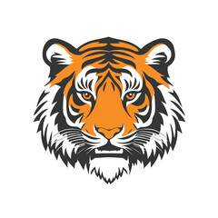 Obraz premium Tiger Head Logo Design Template - Vector Illustration