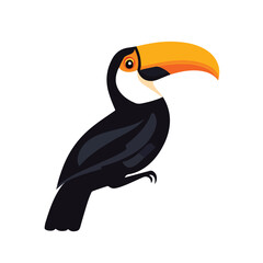 Fototapeta premium Sleek Toucan Vector Logo Design Template for Creative Projects