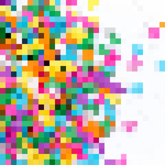 Colorful Abstract Square Background Pattern