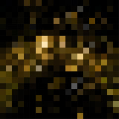 Fototapeta premium Black Gold Abstract Square Background Vector