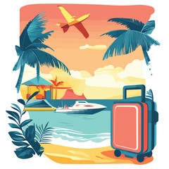 Travel Sale Social Media Web Banner Template Design