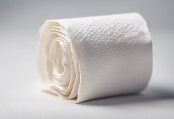 Fototapeta premium Paper napkin isolated on white background full depth of field