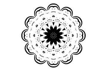 Spiritual mandala with central focus and radiating lines, perfect for meditation and decor
