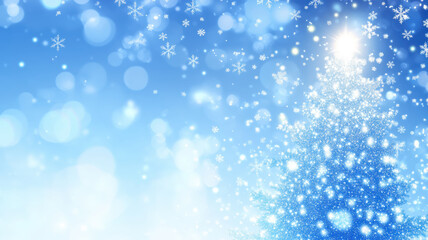 Fototapeta premium Blue Winter Background