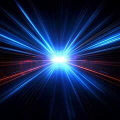 Obraz premium Blue And Red Abstract Laser Beams Background, Technology Concept. Suitable For Your Design Element.