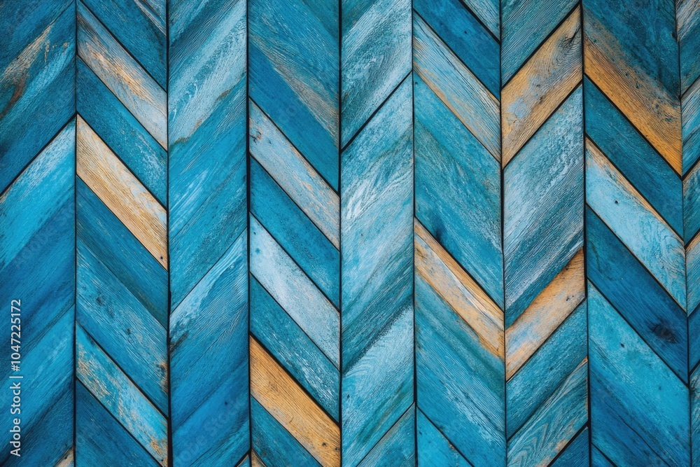 Poster close-up shot of a wooden wall featuring a chevron pattern, ideal for use in designs and illustratio