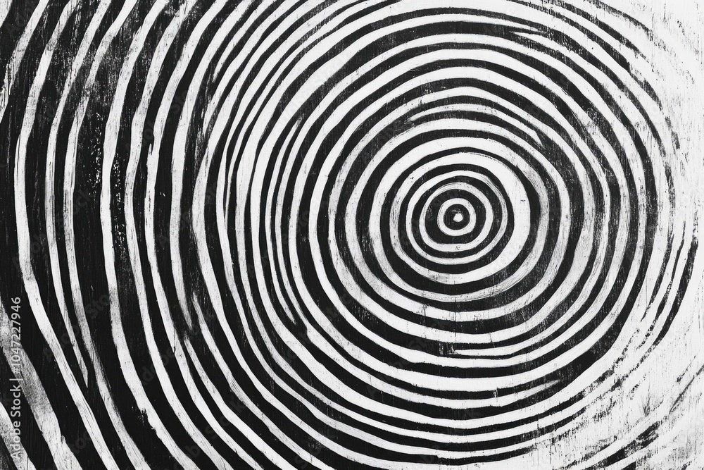 Poster a black and white image of a spiral pattern, suitable for use in illustrations or designs