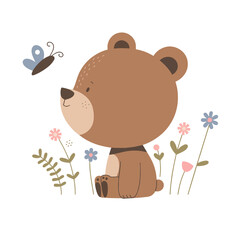 teddy bear with flower
