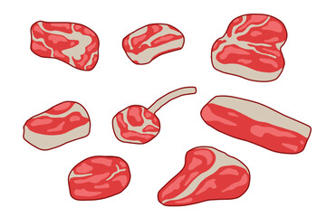 meat illustration pack