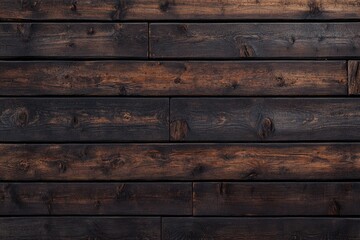 Obraz premium Close-up shot of a wooden wall with visible knots and texture