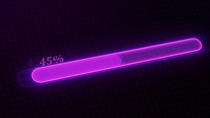 Waiting progress bar purple color 2