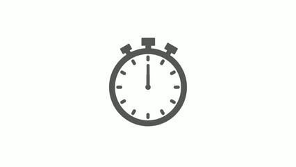 Stop watch clock gray