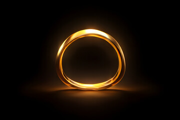 3d golden font number 0