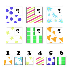 Matching game for kids. Match the right picture. Logic task. Educational and funny game for children.