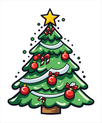 Christmas Tree Vector Silhouettes Collection