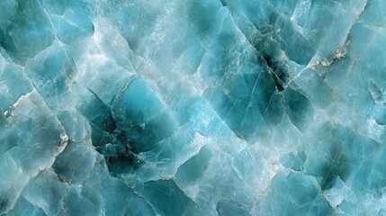 Obraz premium Blue-green gemstone texture with intricate clogged marble patterns, polished and seamless.