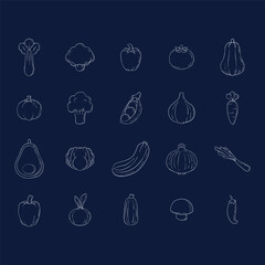 Doodle Vegetable Element
