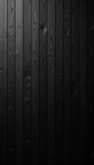 Vertical black painted wooden board background with a smooth finish and subtle texture