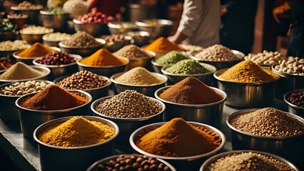Fototapeta premium spices in the market