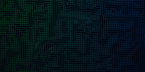 Abstract background wireframe color gradient grid from lines and squares. Futuristic vector illustration.