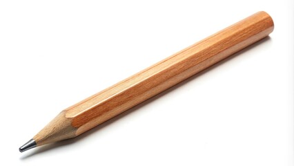 Obraz premium wooden pencil isolated on white background