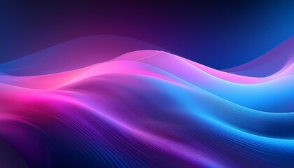 A vibrant, soft gradient with subtle glowing effects, blending purple, blue, and pink hues, creating a calming digital background