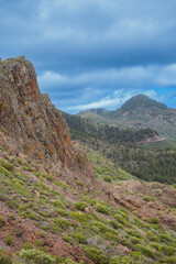 Mountains on the island of Tenerife