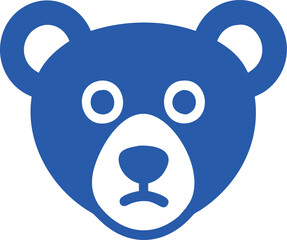 Bear icon vector and color graphic design, Bear logo vector, Animal of tiger head vector illustration