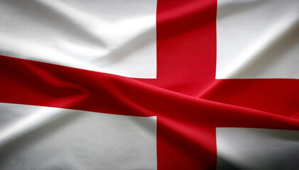 Fototapeta premium England flag waving in the wind. England blowing, soft and smooth silk. Cloth fabric texture ensign background. Use it for national day and country occasions concept