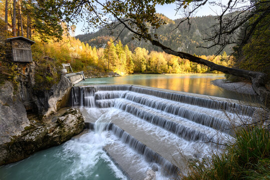 Lechfall im goldenen Lich