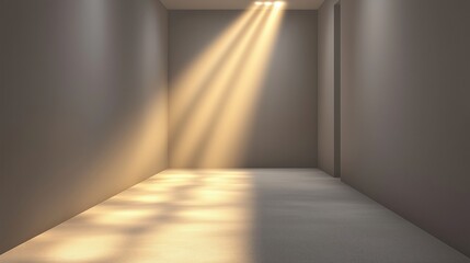 Obraz premium Soft Light Streaming in Gray Room