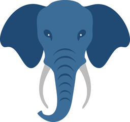 Elephant icon vector and color graphic design, Elephant logo vector, Animal of Elephant head vector illustration