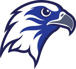 Falcon icon vector and color graphic design, Falcon logo vector, Animal of Falcon head vector illustration