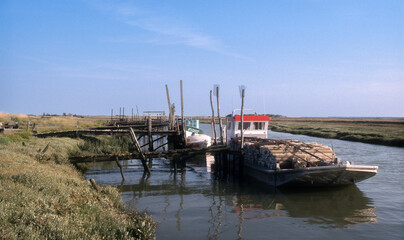 Port ostreicole, Saint Martin du Gua, 17, Charente Maritime, France