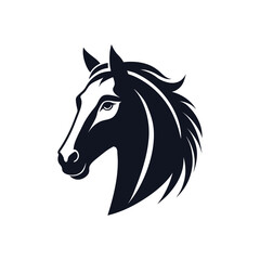 Horse Head silhouette icon vector design