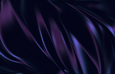 Abstract Liquid Gradient Background. Chrome Backdrop