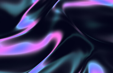 Obraz premium Abstract Liquid Gradient Background. Chrome Backdrop