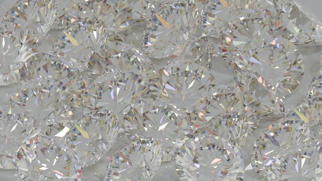 Luxury Shiny   diamonds brilliant cut on white backgrounds