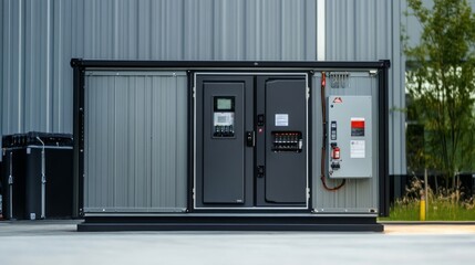 Diesel backup power with weatherproof enclosure for professional lighting