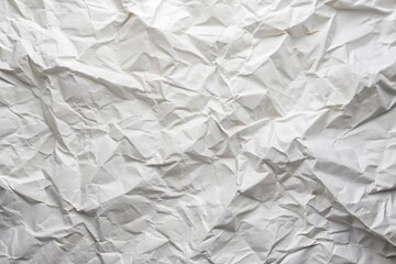 Obraz premium Wrinkled white paper texture with focus on depth of field
