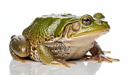 Obraz premium African Bullfrog on white background isolated 