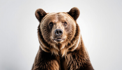 Obraz premium Bear on white background isolated