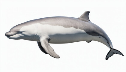 Fototapeta premium Beluga Whale on white background isolated