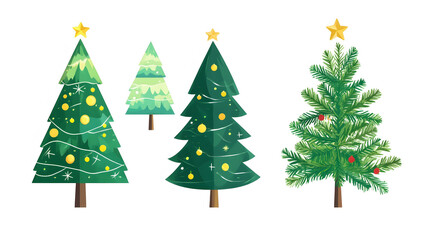 Fototapeta premium Festive christmas trees