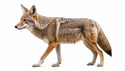 Fototapeta premium Coyote on white background isolated