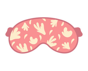 Sleep mask with cute abstract pattern. Eye accessory for sleeping and traveling. Vector illustration