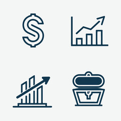 Business of icons set