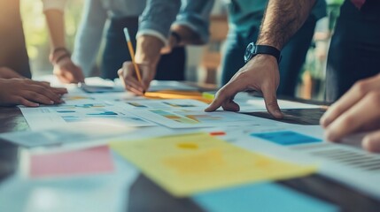 Fototapeta premium Team Collaboration on Project Planning and Design