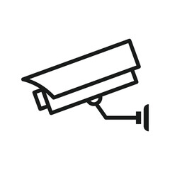 Security surveillance, cctv camera icon design in simple style