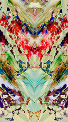 Abstract background art . Ethnic pattern. Mixtures of oil paint. Trendy hand painting canvas. Wall decor and Wall art prints Idea. 3D Texture. Art object